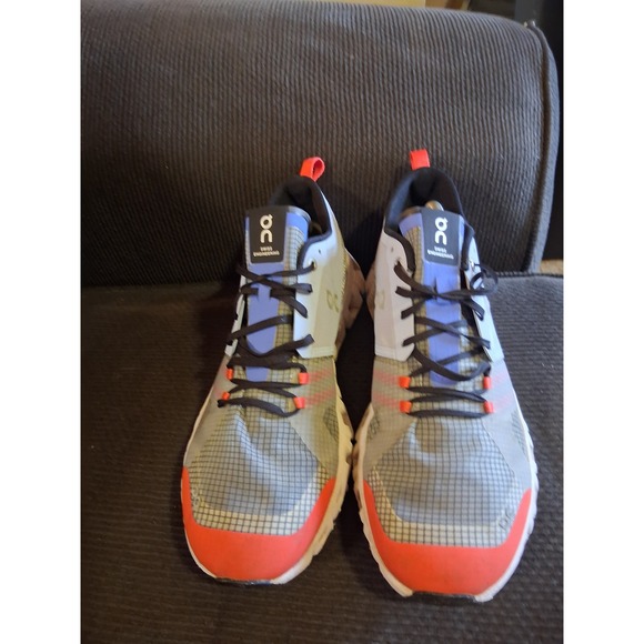 On Cloud X Mens Running Shoes Blue Grey Orange Helion CloudTec US 10.5 main image 7